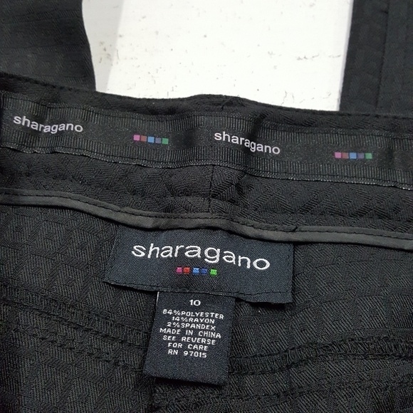 Sharagano Stretch Grace Black Pants Size 10 - Picture 6 of 7